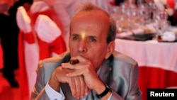 El ex presidente del Parlamento cubano Ricardo Alarcón durante una cena de gala en el cierre de la XIV edición del Festival del Habano.