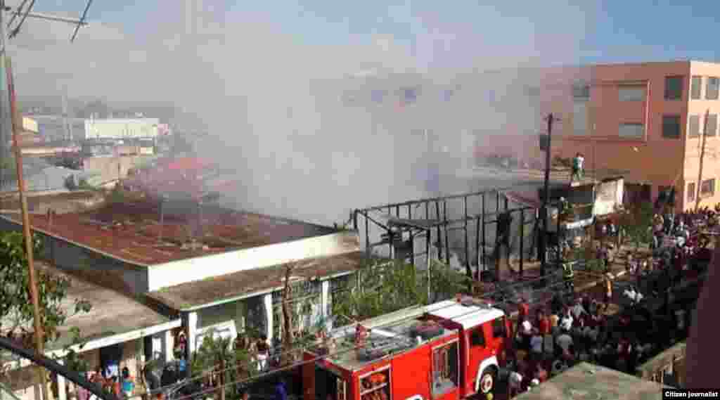 Incendio en Guantánamo desde la mirada de un reportero ciudadano