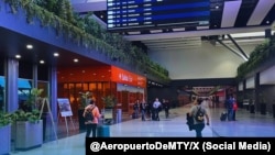 Aeropuerto Internacional de Monterrey, donde fueron reportados como desaparecidos los ocho cubanos. (@AeropuertoDeMTY/X)