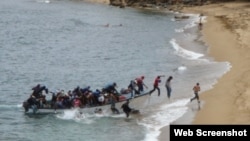 Grupo de blaseros cubanos en costas de Republica Dominicana.